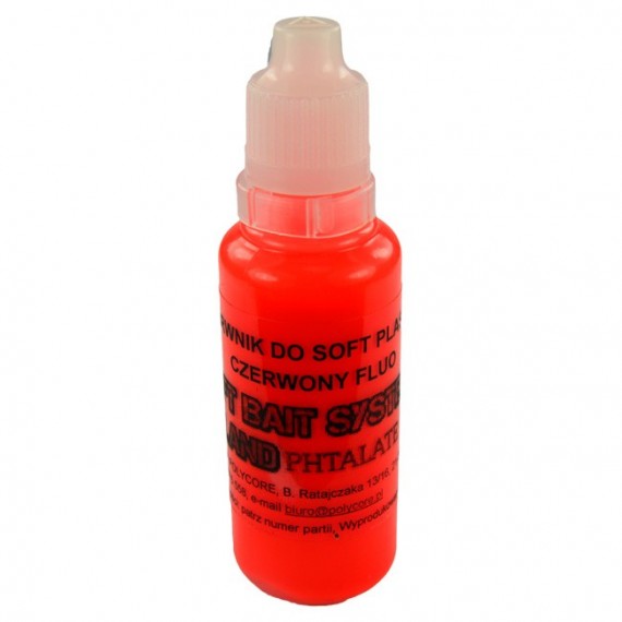 Barwnik Czerwony Fluo do Soft Plastic 30ml