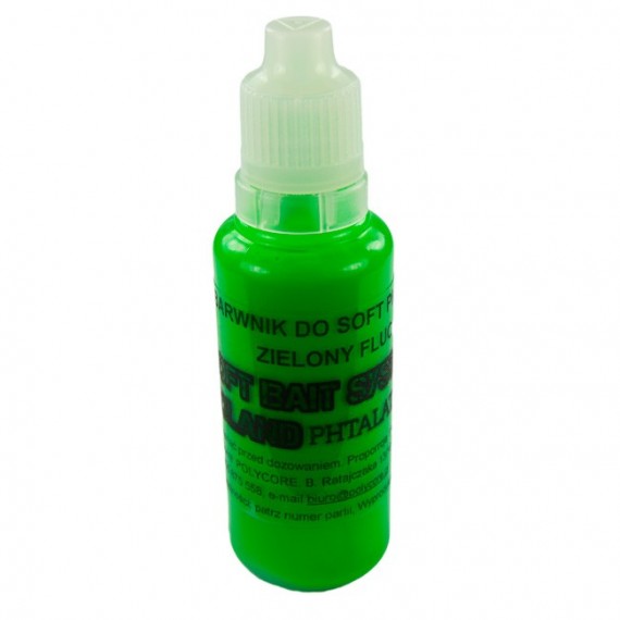 Barwnik Zielony Fluo do Soft Plastic 30ml