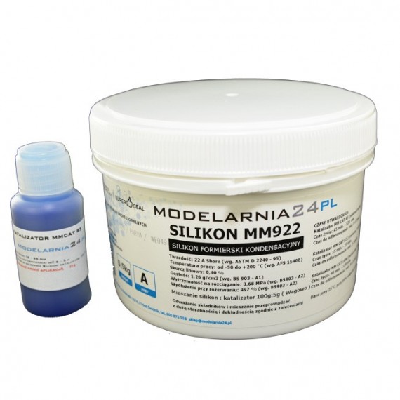 Silikon MM922 (standardowy) 0,5 kg + katalizator 25g