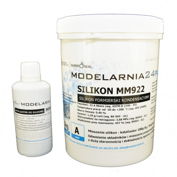 Silikon MM922 (standardowy) 1,0 kg + katalizator 50g